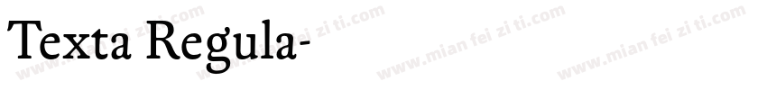 Texta Regula字体转换